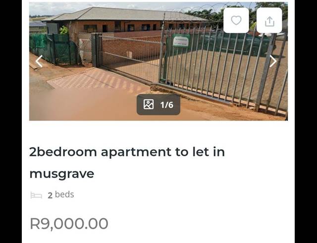 2 BEDROOM PROPERTY TO RENT IN MUSGRAVE
